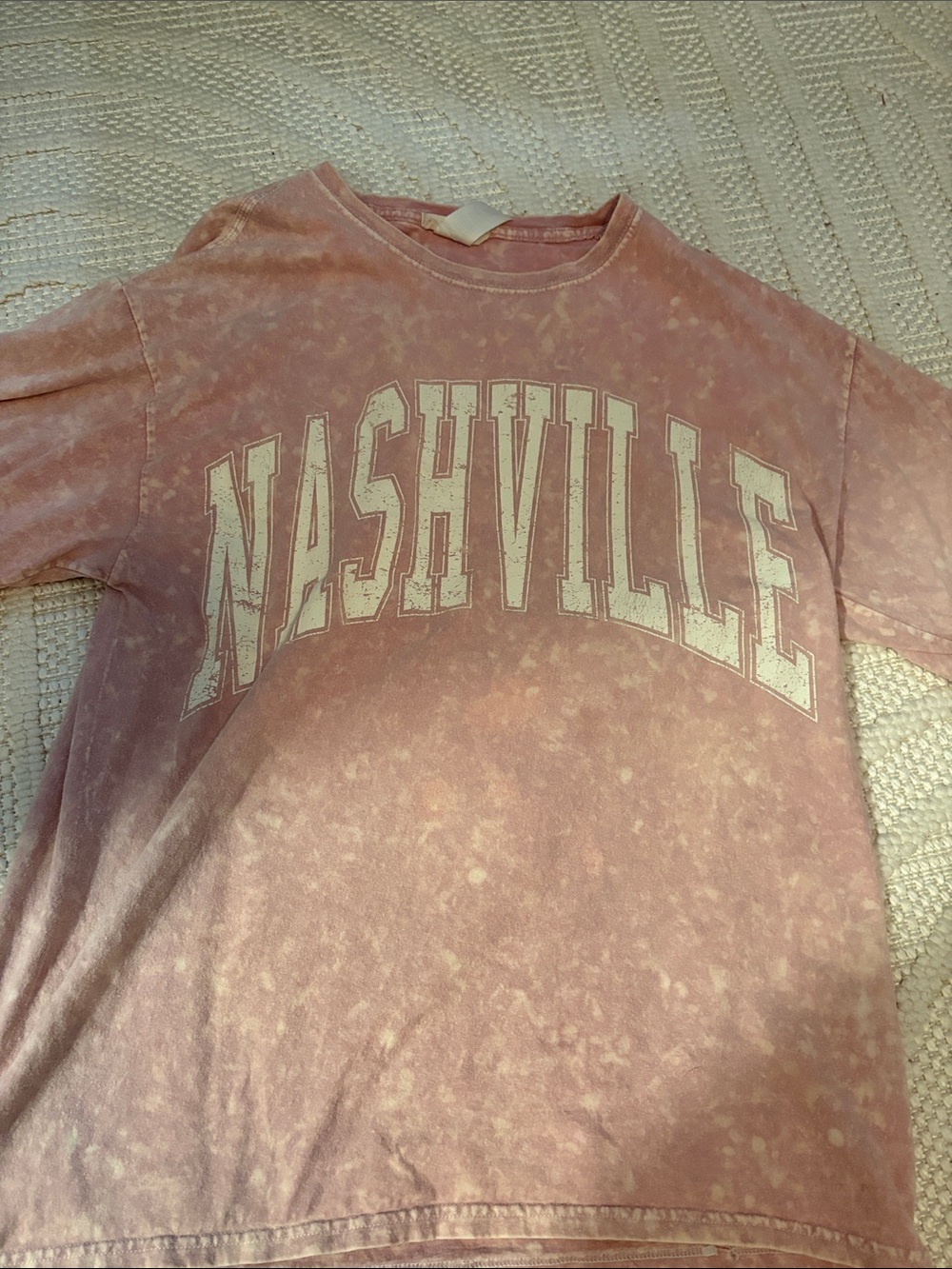Altar'd State faded pink 'Nashville' short sleeve tee